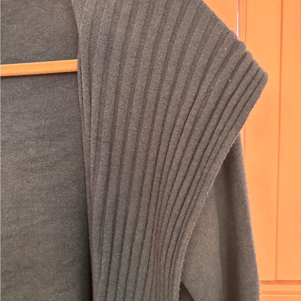 Cyrus Teal Ribbed Cardigan Sweater - Picture 6 of 8